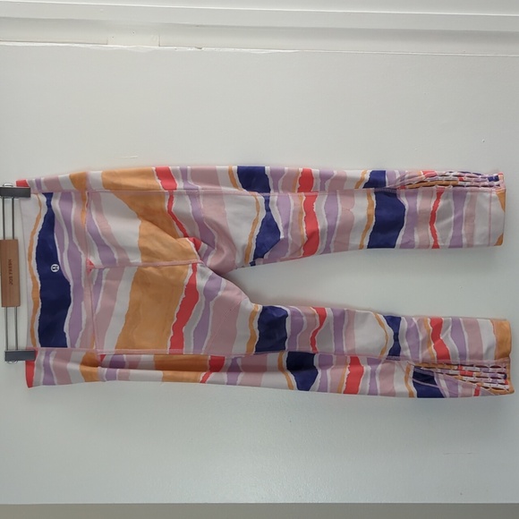 Lululemon. High Waisted Capris with a vibrant pattern. EUC - Picture 2 of 3